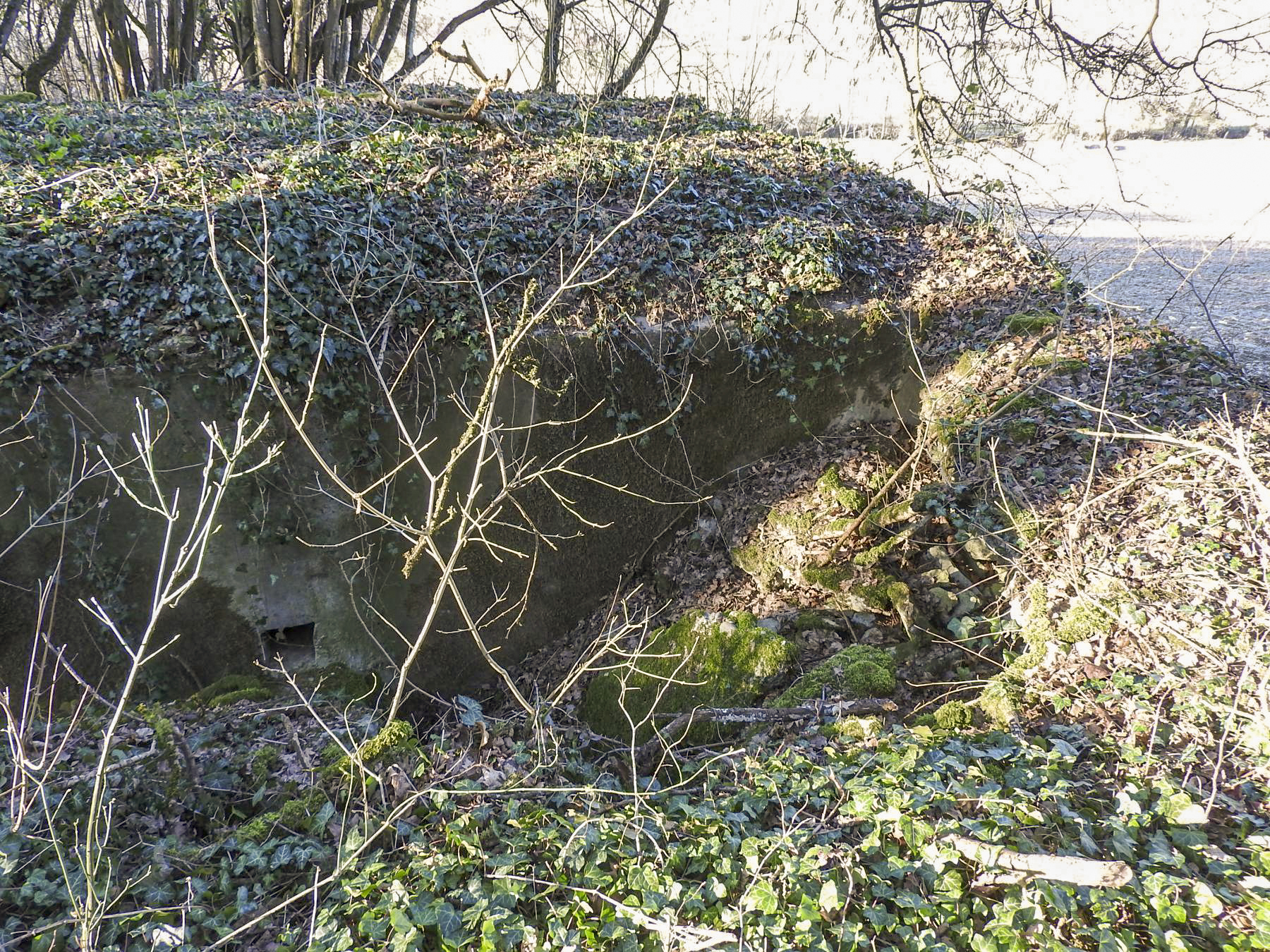 Ligne Maginot - MUEHLENBACH 1 - (Blockhaus pour arme infanterie) - L'entrée est remblayée.
