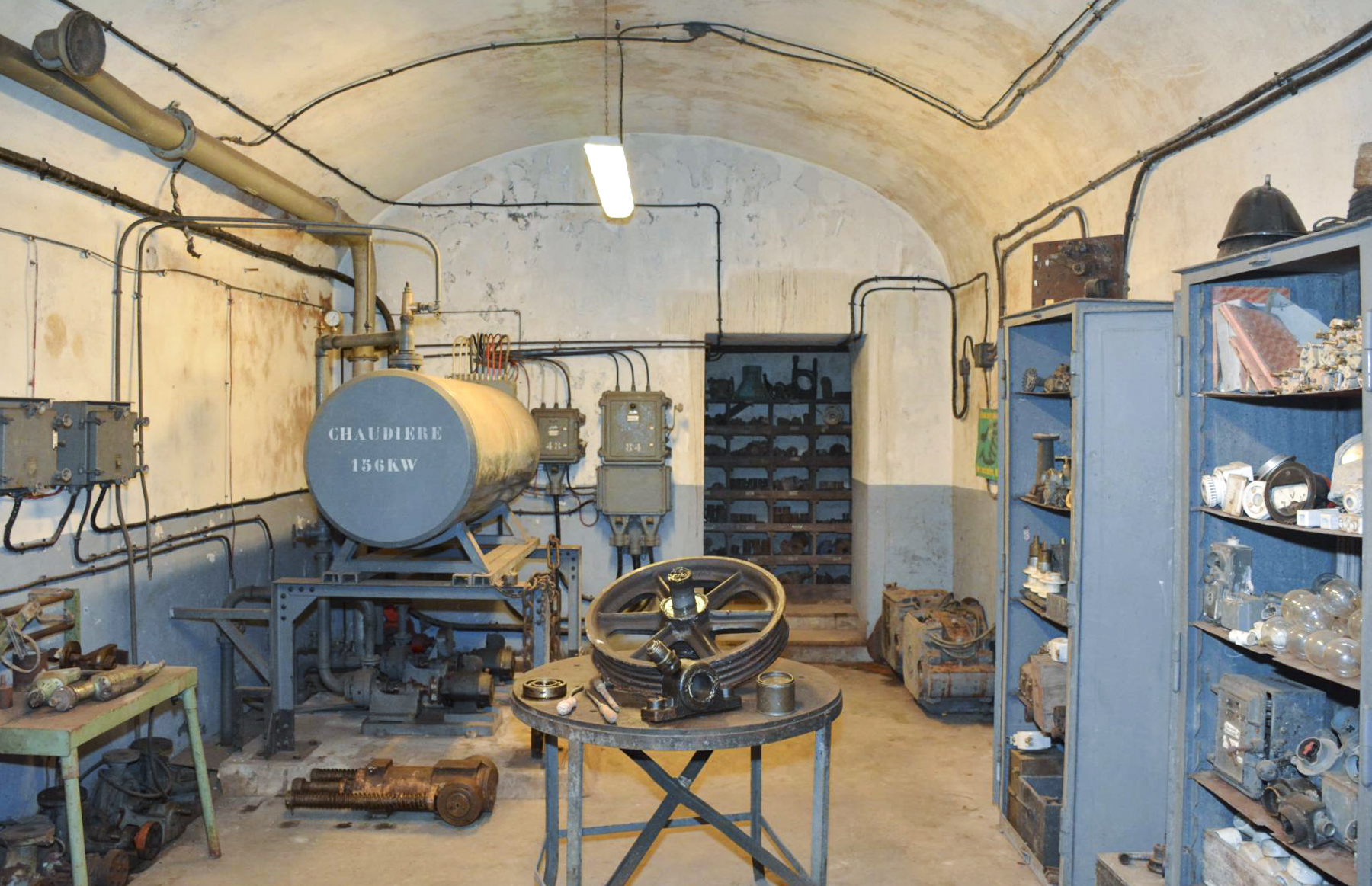 Ligne Maginot - SIMSERHOF - (Ouvrage d'artillerie) - Annexe de l'atelier et chaudière électrique de l'ouvrage 