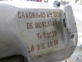 Ligne Maginot - Canon de 65 de montagne mle 1906 - Canon de 65 mm de montagne mle1906
Musée de l'artillerie de Draguignan