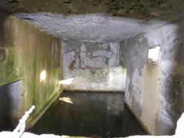 Ligne Maginot - LEGERET NORD 2 - GM1 - (Blockhaus pour arme infanterie) - La première chambre de tir inondée.