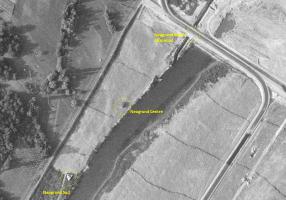 Ligne Maginot - NEUGRUND (Casemates d'infanterie) - La localisation des trois blocs de Neugrund au moment des travaux de 1971