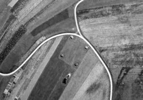 Ligne Maginot - Cuves d'artillerie du GROSSBELTZWOERTH - Vue aérienne des 4 cuves en 1947