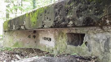 Ligne Maginot - OBERJAEGERHOFF - (Abri) - Détail des impacts