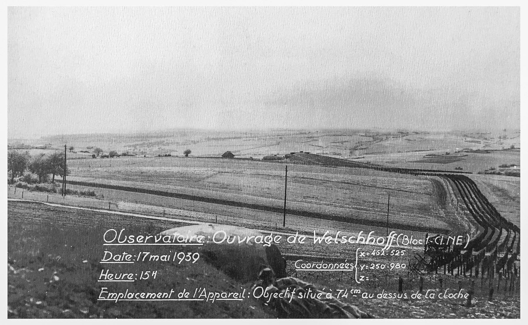 Ligne Maginot - NORD-OUEST DE SINGLING DROITE - (Casemate d'infanterie - Simple) - Vue depuis le bloc 1 de l'ouvrage du Welschhoff