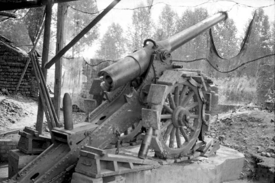 Ligne Maginot - BRIQUETERIE - (Position d'artillerie préparée) - Canon de 120 L mle 1878 de Bange
