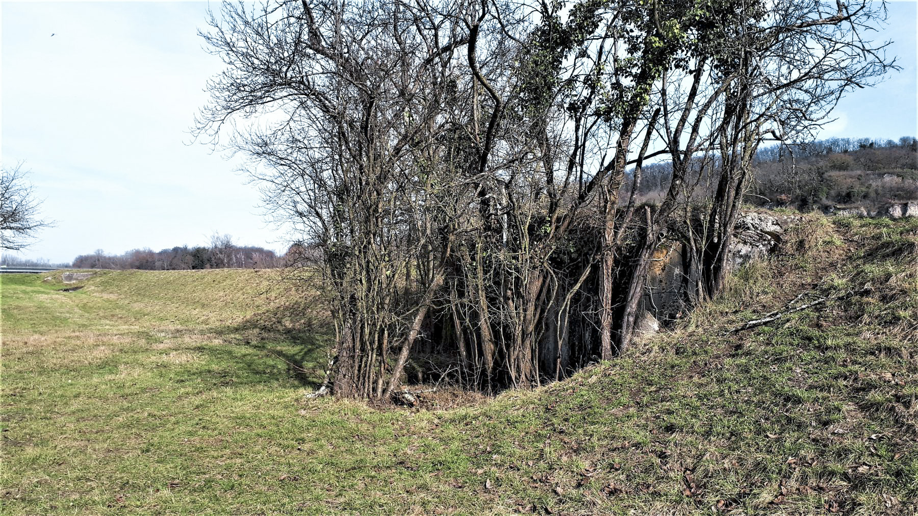 Ligne Maginot - 46A/1 - LIMBOURG PONT - (Abri) - L'abri intégré dans la digue du Rhin