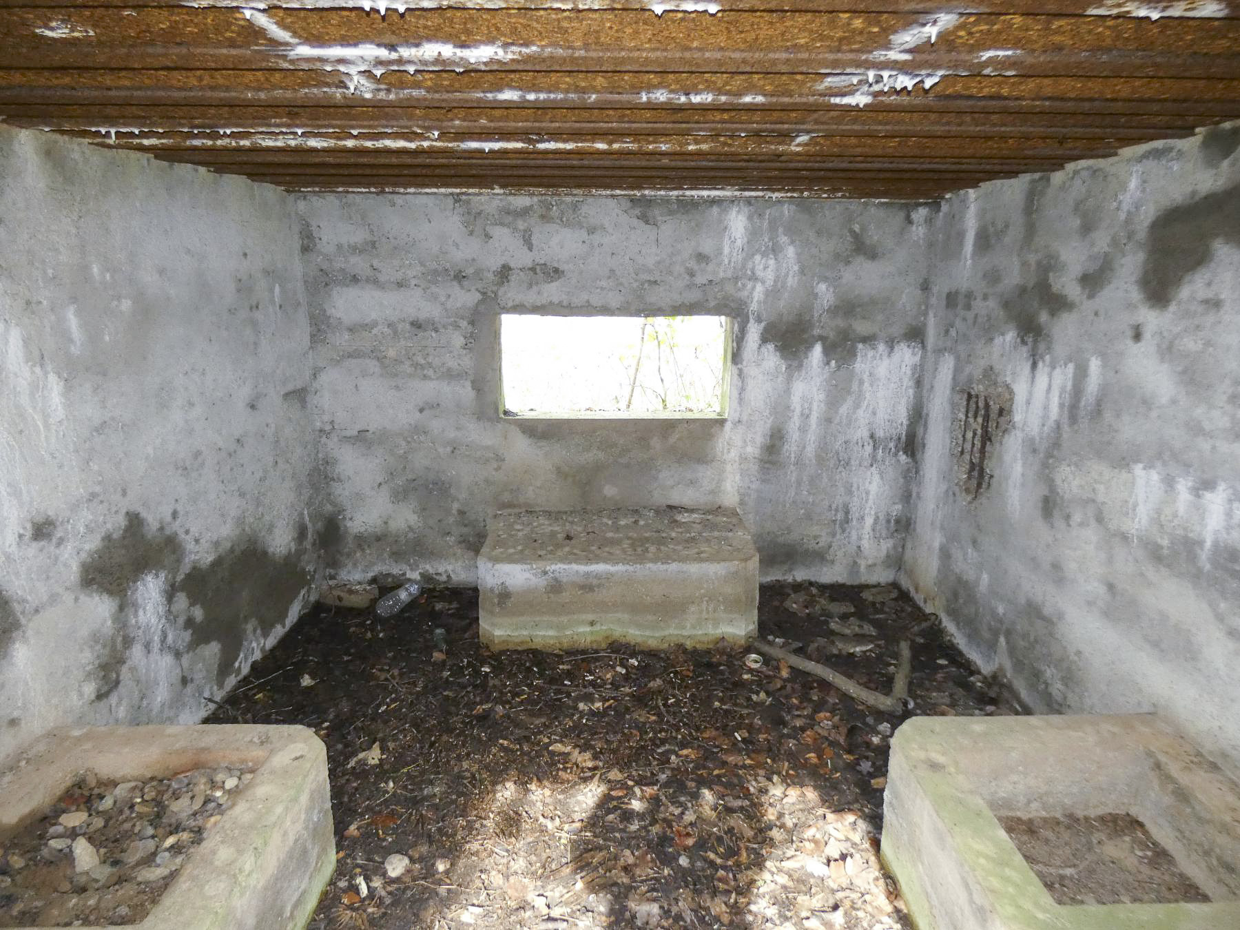 Ligne Maginot - CB105 - BROMACKER - (Blockhaus pour canon) - La chambre de tir du canon de 25 AC.