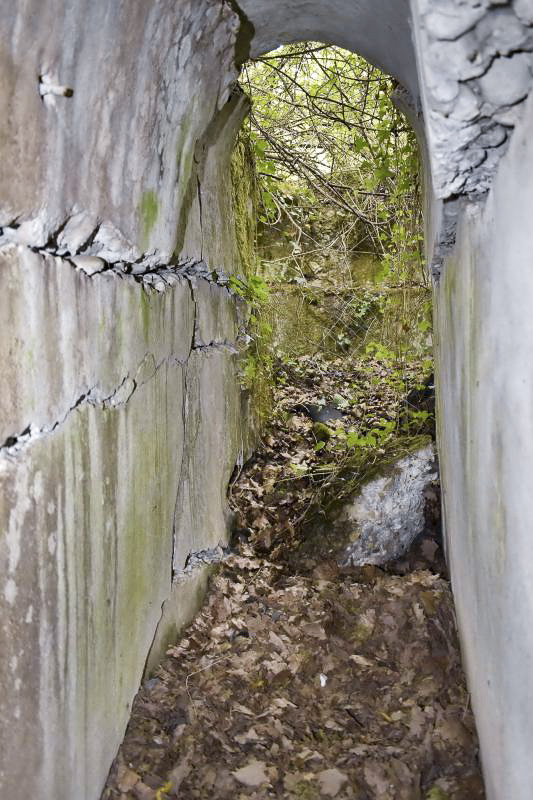 Ligne Maginot - PA DE BANTZENHEIM SUD 2 - (Cuve pour arme d'infanterie) - Couloir vers la cuve