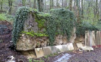 Ligne Maginot - DB332 - (Blockhaus pour arme infanterie) - Le mur avant