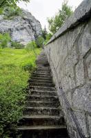 Ligne Maginot - BLOCKHAUS DU CHAUFFAUD - (Blockhaus pour arme infanterie) - Vue prise depuis l'escalier menant au fort du Larmont Inférieur (Ft Mahler)