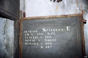 Ligne Maginot - SPINELLA EST - (Casemate d'infanterie - Simple) - Porte intérieure avec quelques données