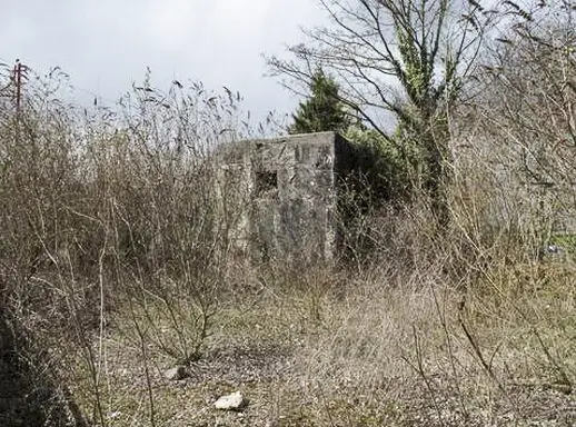 Ligne Maginot - E664 - BARTENHEIM PONT RAIL NORD - (Blockhaus pour canon) - Le petit observatoire sur le blockhaus Pont Rail Nord. La chambre de tir est à l'opposé.