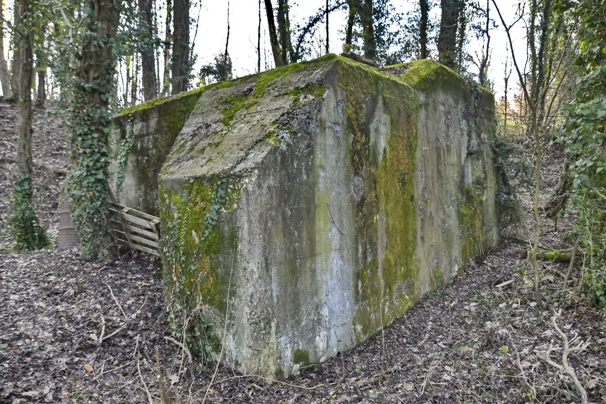 Ligne Maginot - ESCHENBACHGRABEN SUD - (Blockhaus pour arme infanterie) - Façade nord-est avec créneau FM