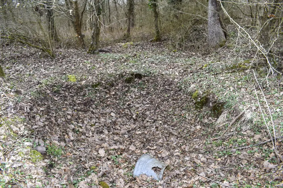 Ligne Maginot - SCHLAEGLE - (Position d'artillerie préparée) - Excavation du groupe nord