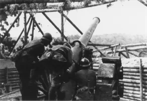 Ligne Maginot - S1 - (Position d'artillerie préparée) - Probablement la seconde pièce de la batterie S1