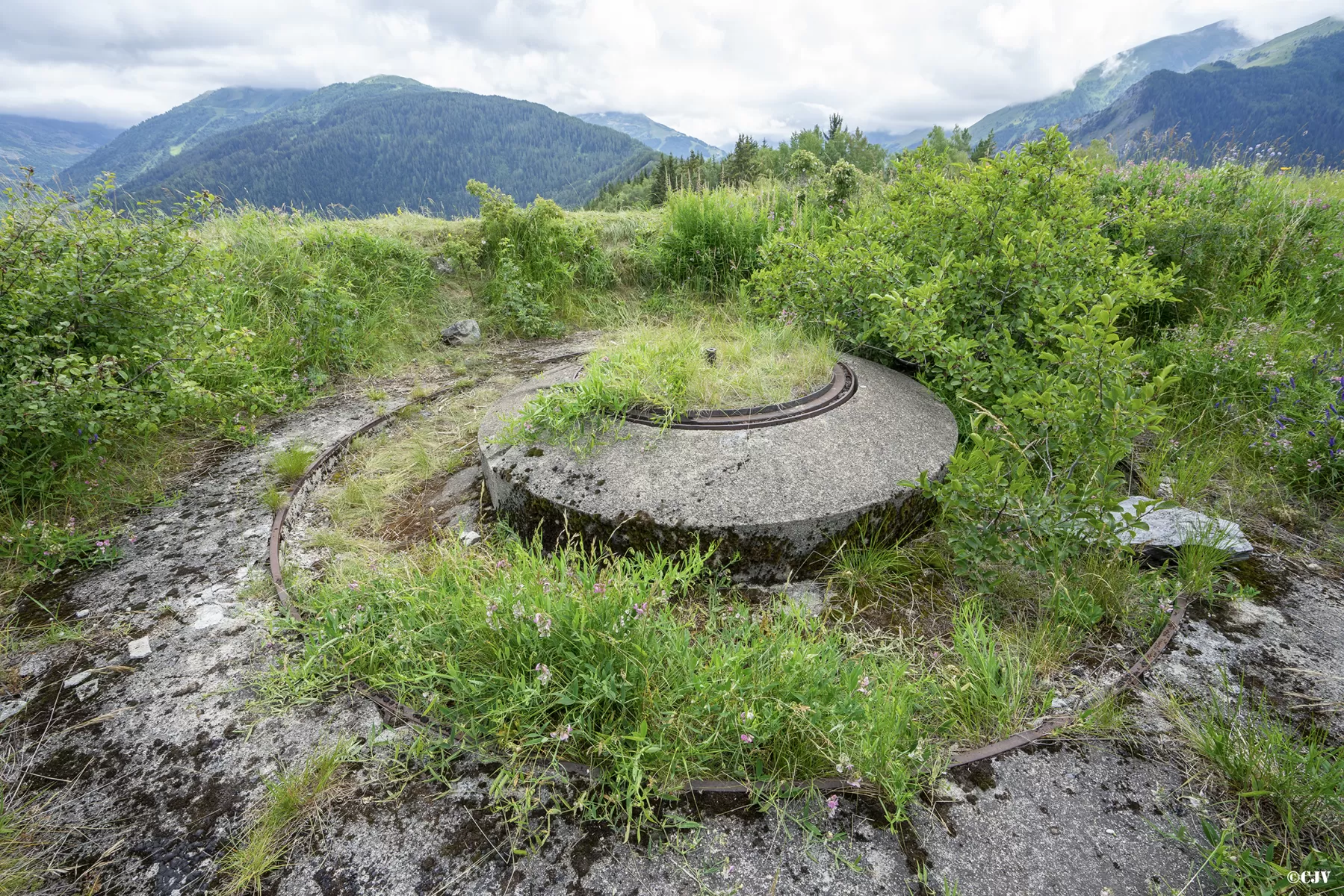 Ligne Maginot - TELEGRAPHE - BERWICK - (Position d'artillerie préparée) - Deuxième plateforme Arbel