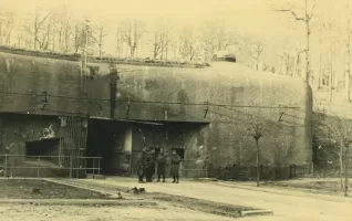 Ligne Maginot - ROCHONVILLERS - A8 - (Ouvrage d'artillerie) - L'entrée munitions en avril 1941