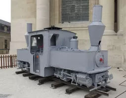 Ligne Maginot - Locotracteur Péchot-Bourdon modèle 1888 -  L'exemplaire du musée de Pozega (Serbie) exposée aux invalides à Paris