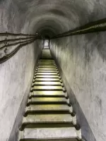 Ligne Maginot - SAINT OURS HAUT (SOH) - (Ouvrage d'artillerie) - Bloc 4
Escalier d'accès au bloc