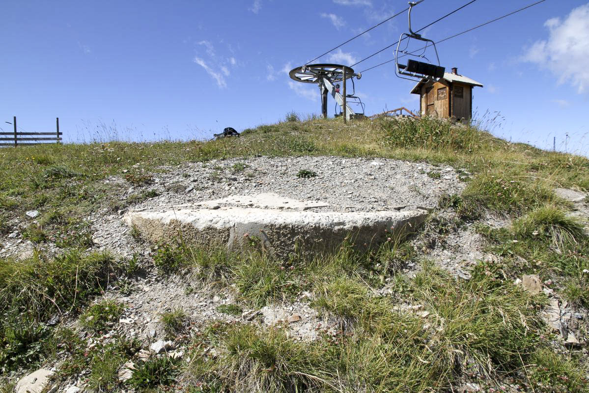 Ligne Maginot - Pilule du GONDRAN A - La pilule en 2011 presque totalement remblayée