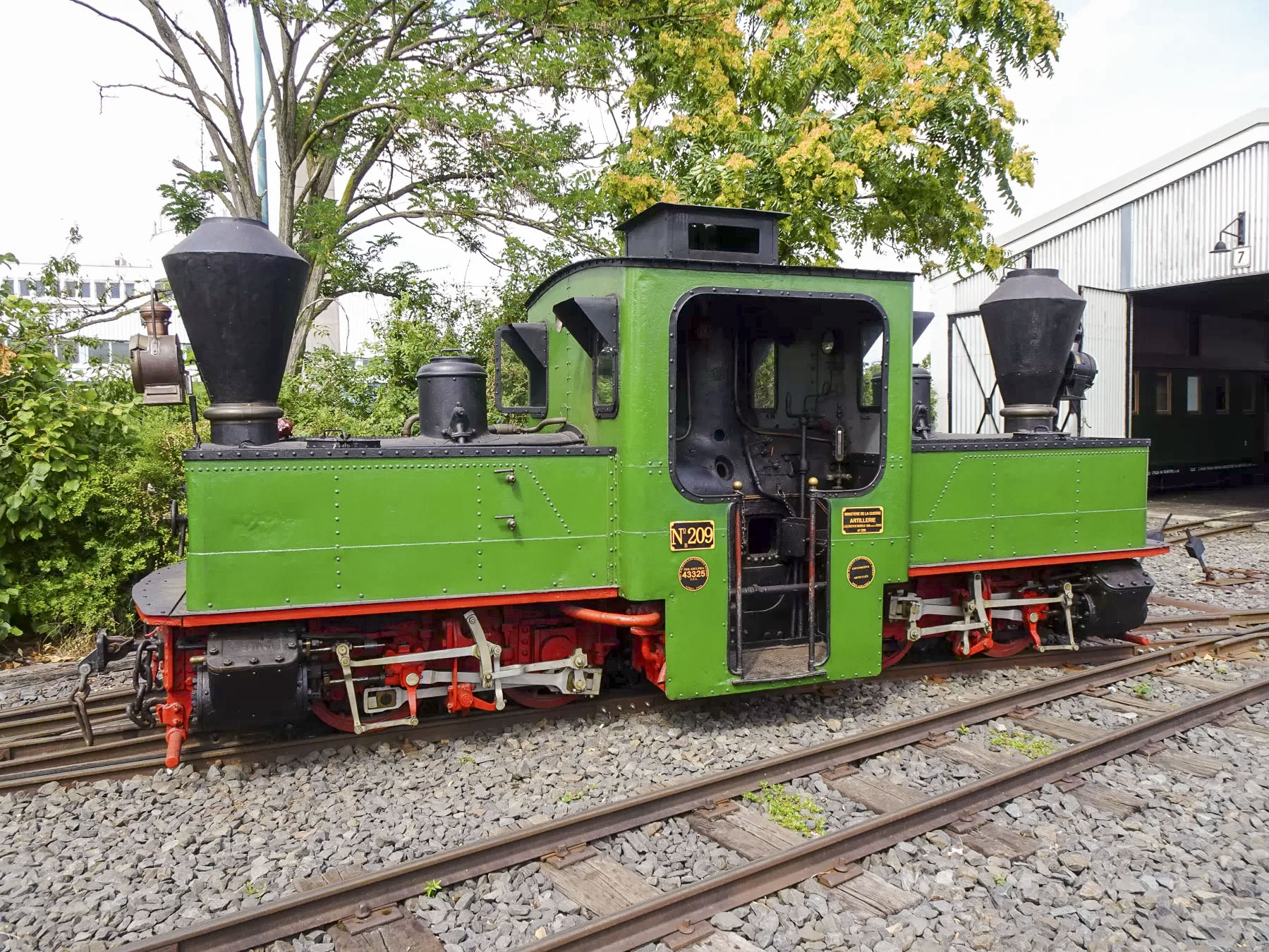 Ligne Maginot - Locomotive à vapeur PECHOT-BOURDON modèle 1888 - Feldbahnenmuseum Francfort