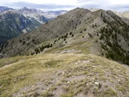 Ligne Maginot - CRÊTE DE LA BLANCHE 1 (POINT D'APPUI) - (Divers) - Vue d'ensemble avec en arrière la Cime de la Blanche