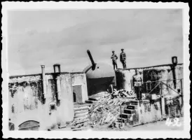 Ligne Maginot - FORT DE MUTZIG - (Ouvrage d'artillerie) - L'une des pièces de l'ouvrage en 1940