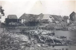 Ligne Maginot - PONT DE L'ILL - (DMP - Dispositif de Mine Permanent) - Photo prise après le départ des troupes françaises
