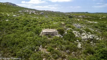 Ligne Maginot - MONTE CORBU 1 - (Blockhaus pour arme infanterie) - Le blockhaus; l'abri est à peine visible