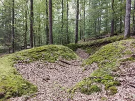 Ligne Maginot - FALKENBERG - COTE 263 (2°BON - 154°RIF) - (PC de Quartier) - Emplacement de deux abris reliés