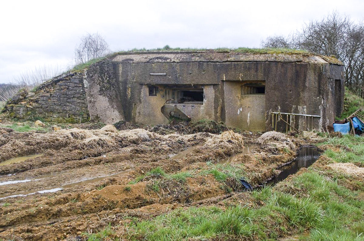 Ligne Maginot - MB21 - (Blockhaus pour canon) - La façade 