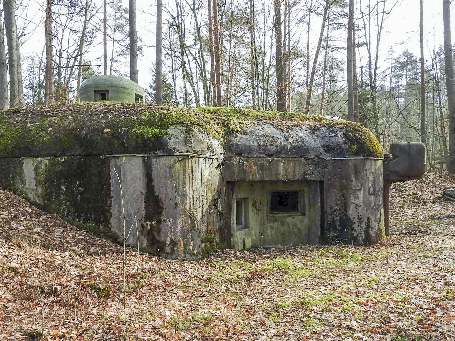 Ligne Maginot - GRAFENWEIHER CENTRE - (Casemate d'infanterie - Simple) - La façade de tir vers l'ouest