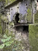 Ligne Maginot - LAUMONT - (Blockhaus pour canon) - L’arrière complètement éclaté 