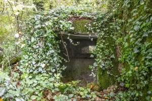 Ligne Maginot - DB329 - BOIS DE LA HEURETTE EST - (Blockhaus pour canon) - Vue arrière de la petite annexe sur le coté du bloc