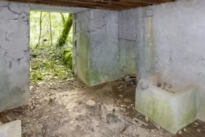 Ligne Maginot - DB318 - BOIS DE BEUVEILLE NORD OUEST - (Blockhaus pour canon) - L'entrée matériel