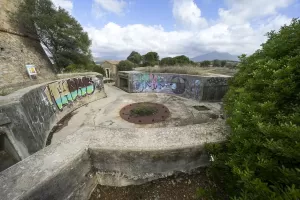 Ligne Maginot - CAPITELLO (BATTERIE DCA) - (Position d'artillerie préparée) - Cuve pour canon de 75mm