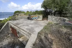 Ligne Maginot - CAPITELLO (BATTERIE DCA) - (Position d'artillerie préparée) - Cuve pour canon de 75mm