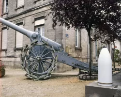 Ligne Maginot - Canon de 155 mm L Modèle 1877 de Bange - Pièce exposée à Rupt en Woëvre