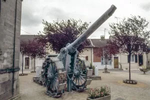 Ligne Maginot - Canon de 155 mm L Modèle 1877 de Bange - Pièce exposée à Rupt en Woëvre