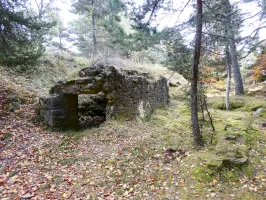 Ligne Maginot - BAISSE DE CABANETTE - (Stand de tir) - L'ancien abri ou local situé derrière la butte