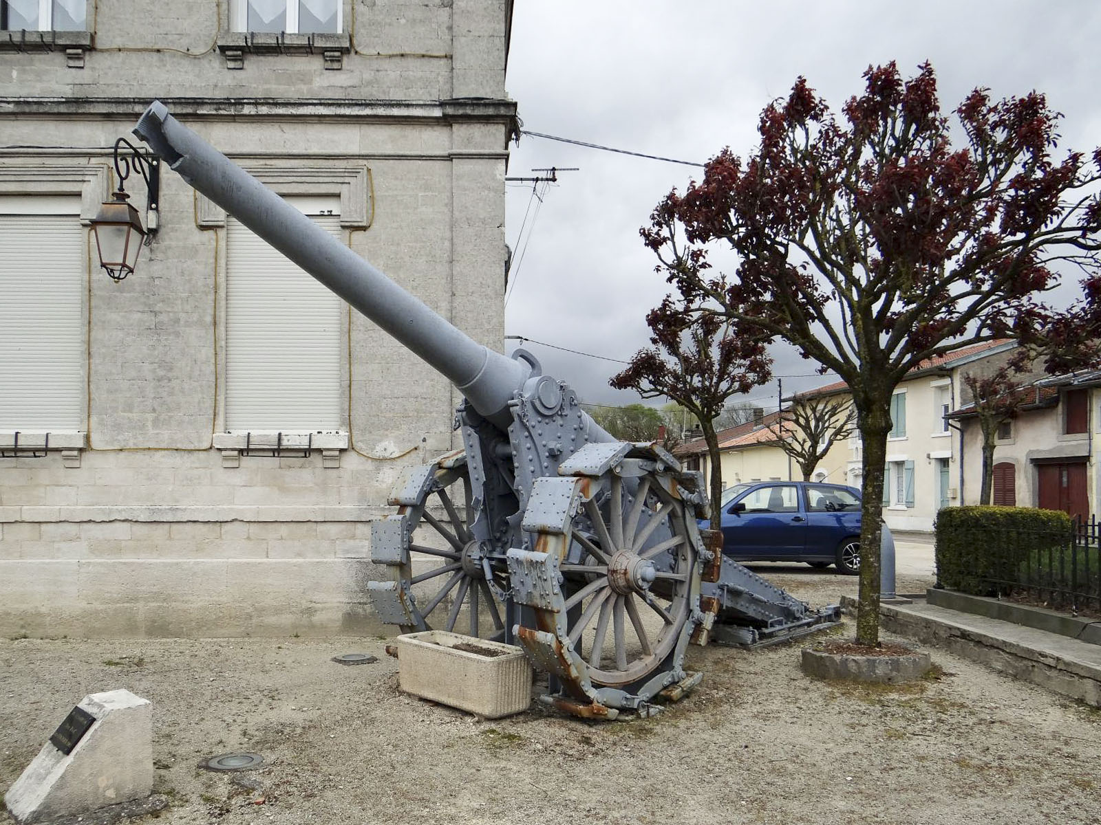 Ligne Maginot - Canon de 155 mm L Modèle 1877 de Bange - Pièce exposée à Rupt en Woëvre