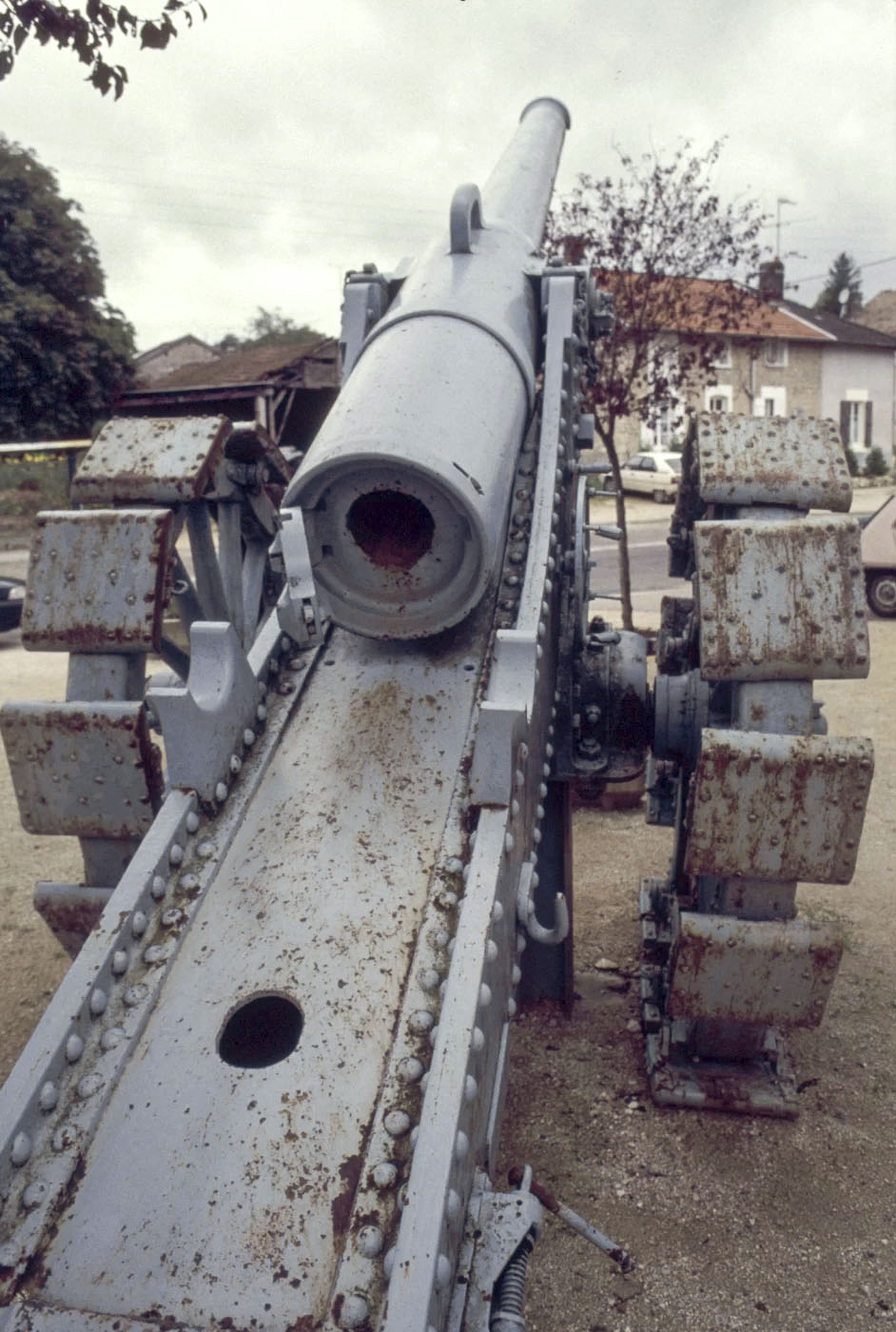 Ligne Maginot - Canon de 155 mm L Modèle 1877 de Bange - Pièce exposée à Rupt en Woëvre