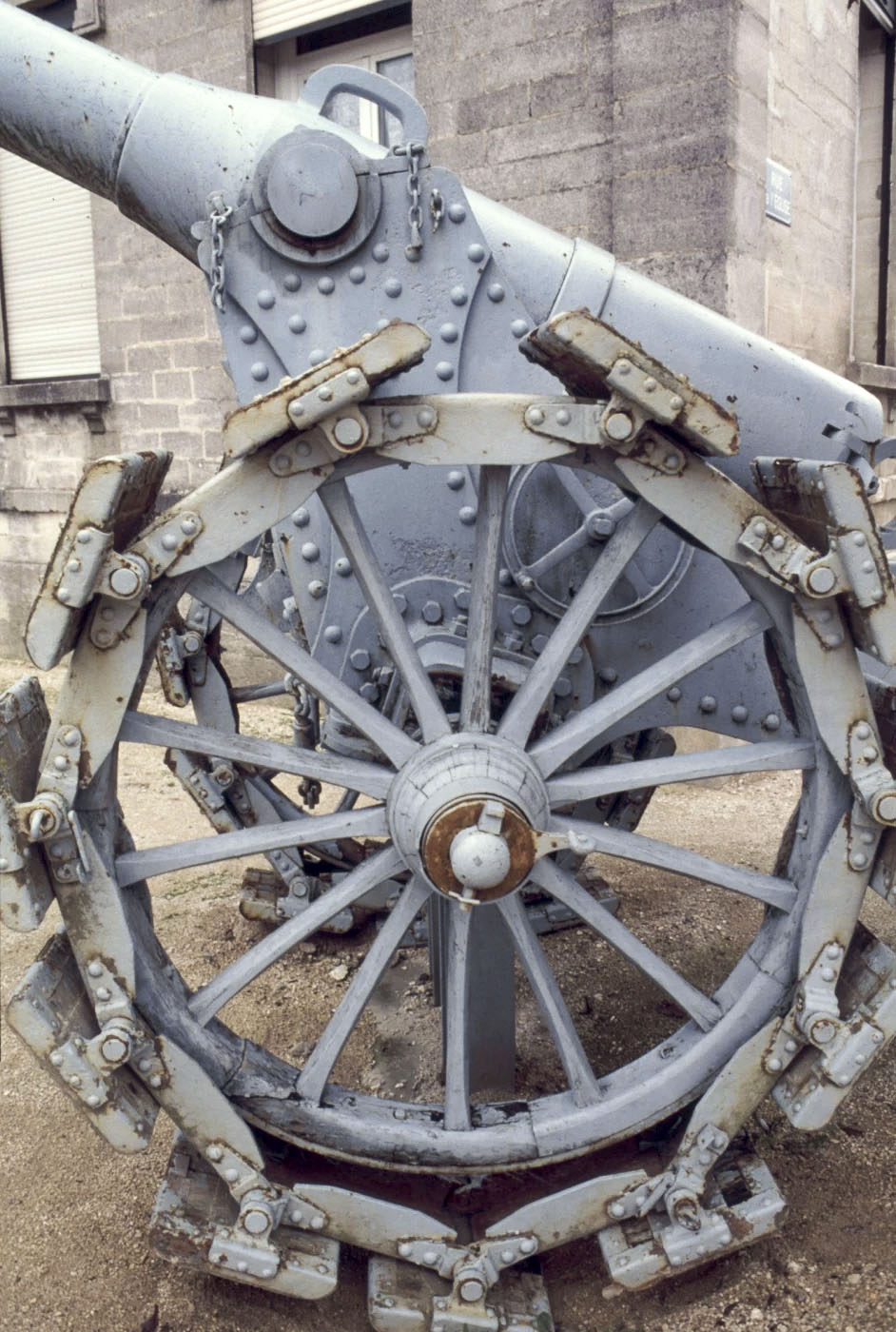 Ligne Maginot - Canon de 155 mm L Modèle 1877 de Bange - Pièce exposée à Rupt en Woëvre