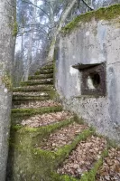 Ligne Maginot - LUTZELHARDT - (Poste GRM - Maison Forte) - L'escalier
