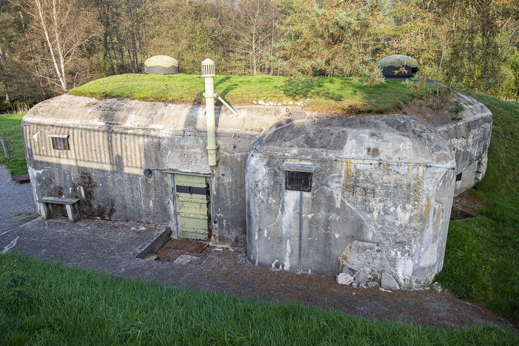 Ligne Maginot - DAMBACH NORD - NEUNHOFFEN SUD-EST - (Casemate d'infanterie - Double) - Vue générale extérieure