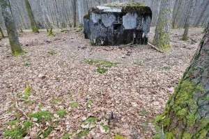 Ligne Maginot - HANAU 1 - (Blockhaus pour canon) - Ancrage pour le filet de camouflage 