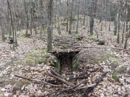 Ligne Maginot - BUCKELHANS - (PC) - Tranchée taillée dans le grès