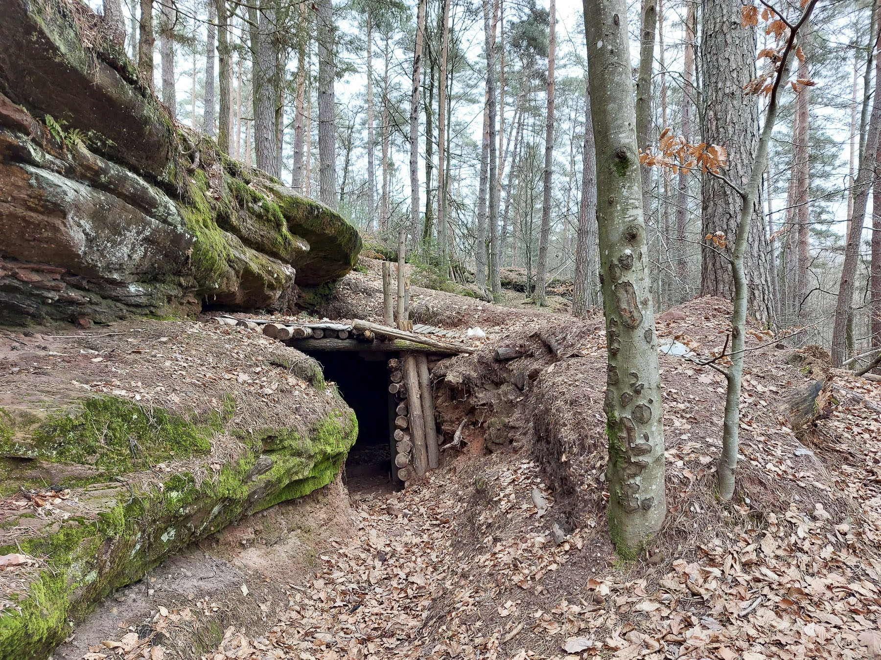 Ligne Maginot - BUCKELHANS - (PC) - Abri sous roche reconstitué