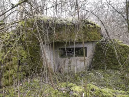 Ligne Maginot - HERBITZHEIM NORD 2 - (Blockhaus pour arme infanterie) - La façade de tir principale.