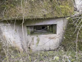 Ligne Maginot - HERBITZHEIM NORD 2 - (Blockhaus pour arme infanterie) - L'embrasure pour la mitrailleuse.
